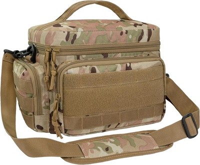 Lonchera Tactica Camuflada para Hombres Bolsa Termica Bolsillos Laterales Molle