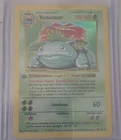 Pokémon Venusaur 15/102 Base Set Shadowless 1st Edition Holo Rare Card English