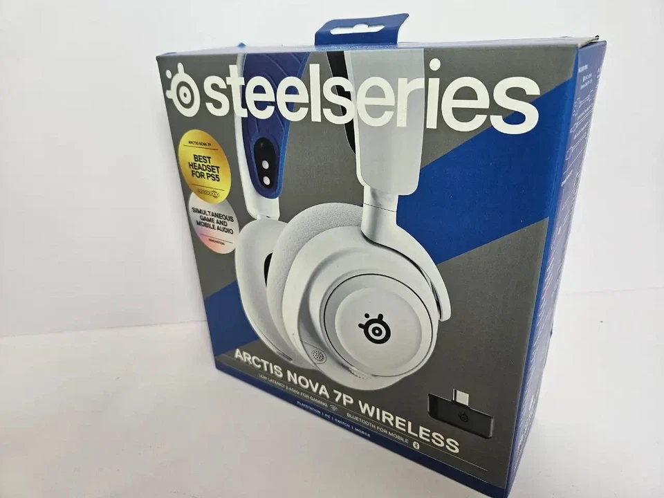 SteelSeries Arctis Nova 7P Wireless Gaming Headset PS5 PC Switch Bluetooth - Image 3 of 4