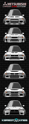 Mitsubishi Lancer Evolution Evo Generation 6ft Flag