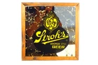 Vintage STROH'S Bohemian Style Beer Mirror Advertising Sign 13x13