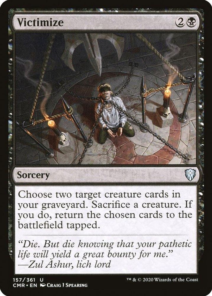 2020 Magic: The Gathering: Commander Legends - Victimize (#157, U, Near Mint)