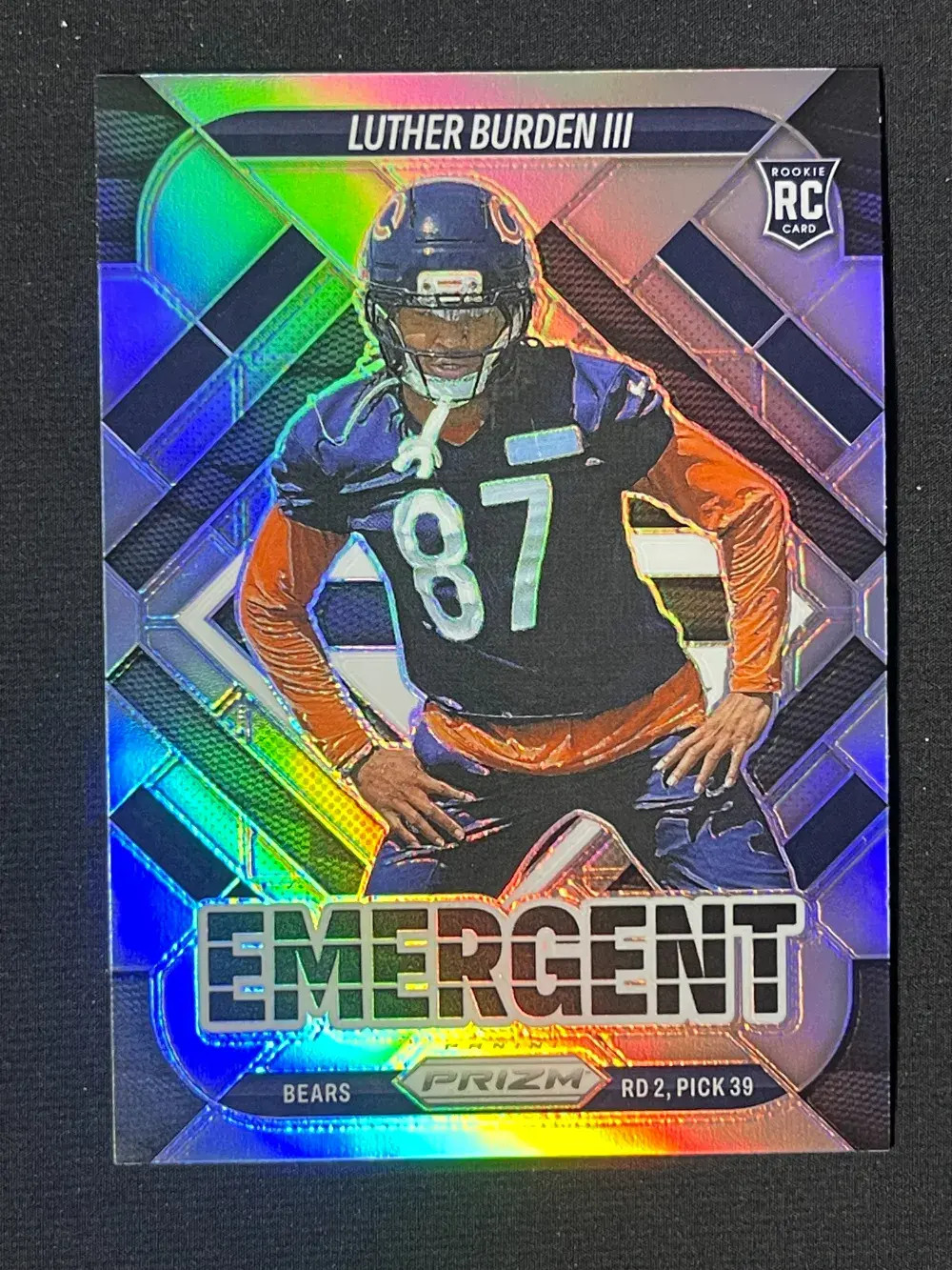 2025 Panini Prizm Rookie Emergent Silver Prizm #19 Luther Burden III (RC) YT92