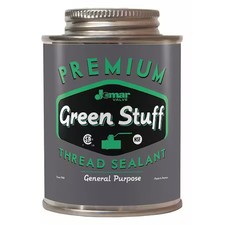 Jomar Valve 400-104 Pipe Thread Sealant 16 Fl Oz, Brush-Top Can, Green Stuff,
