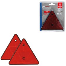 Set di catadiottri triangolari per rimorchi 160 mm - Certificati con norme europ