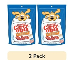 Canine Carry Outs Bacon  Cheese Flavor Dog Treats, 4.5oz