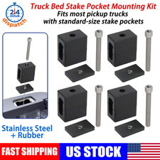 For Thule Tracrac Stake Pocket Mounting Hardware Rubber Block Steel Screws Nuts