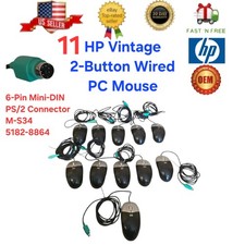 11x HP Vintage 2-Button Wired PC Mouse 6-Pin ...