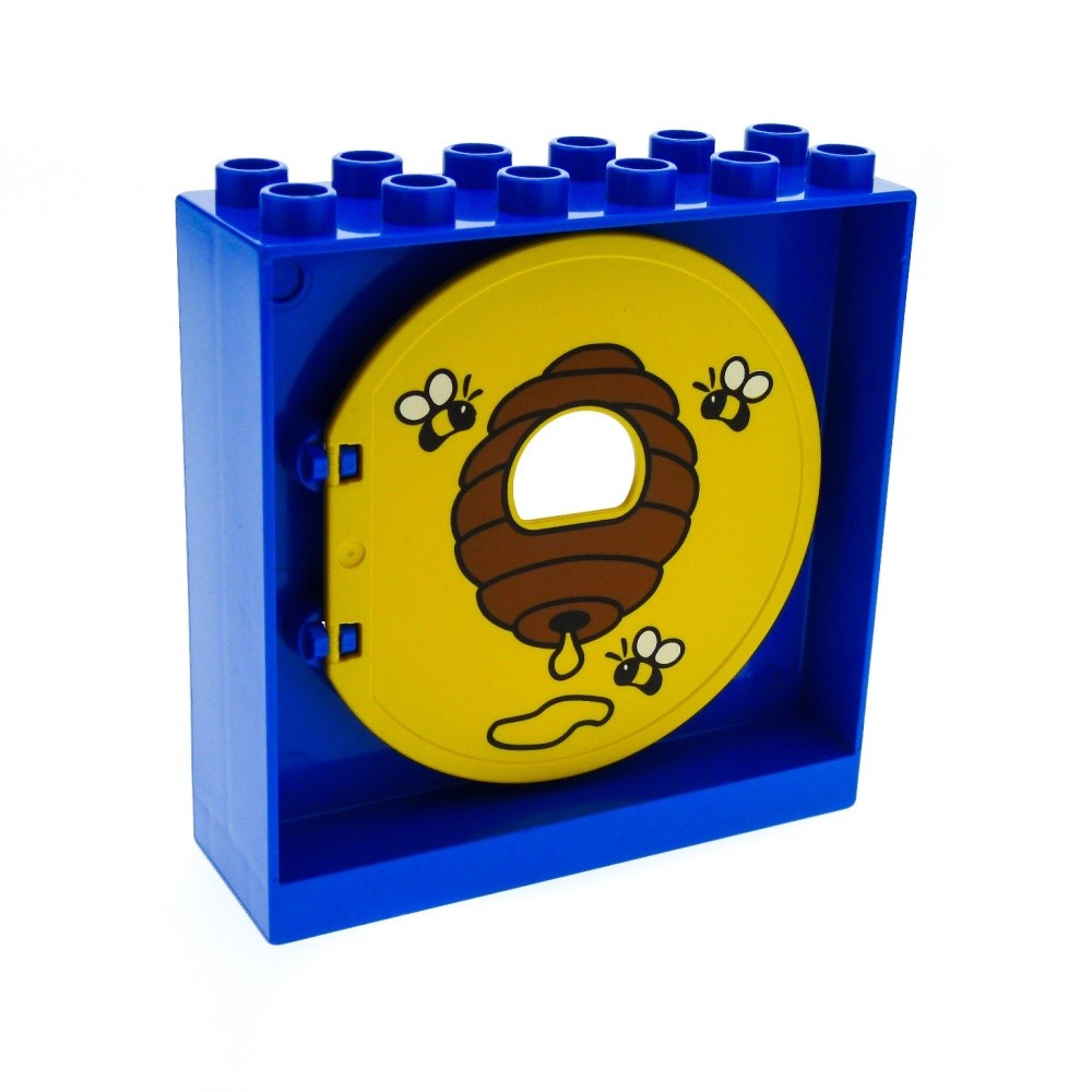 1x Lego Duplo Ball Track Holder 2x6x5 Blue Honey Bee 31193pb03 4125519 31191