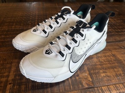 NIKE Force Zoom Trout LTD Turf Shoes Mens Sz. 10 CZ5916 White/Black