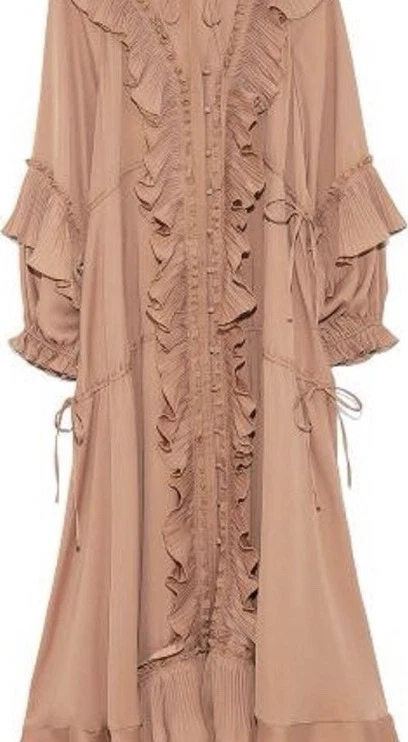 chinese dress ladies V-neck Tiered Tulle Dress – SNIDEL main image 1