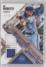 2022 Panini Diamond Kings DK Materials Holo Platinum Blue 15/25 Bo Bichette o7m