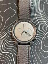 MVMT Chrono 40 Men Black 40mm WR50M Watch Untested,For Crystal Repair