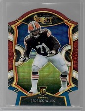 2020 Panini Select - Concourse Jedrick Wills #90 Red Prizm Die-Cut (RC)