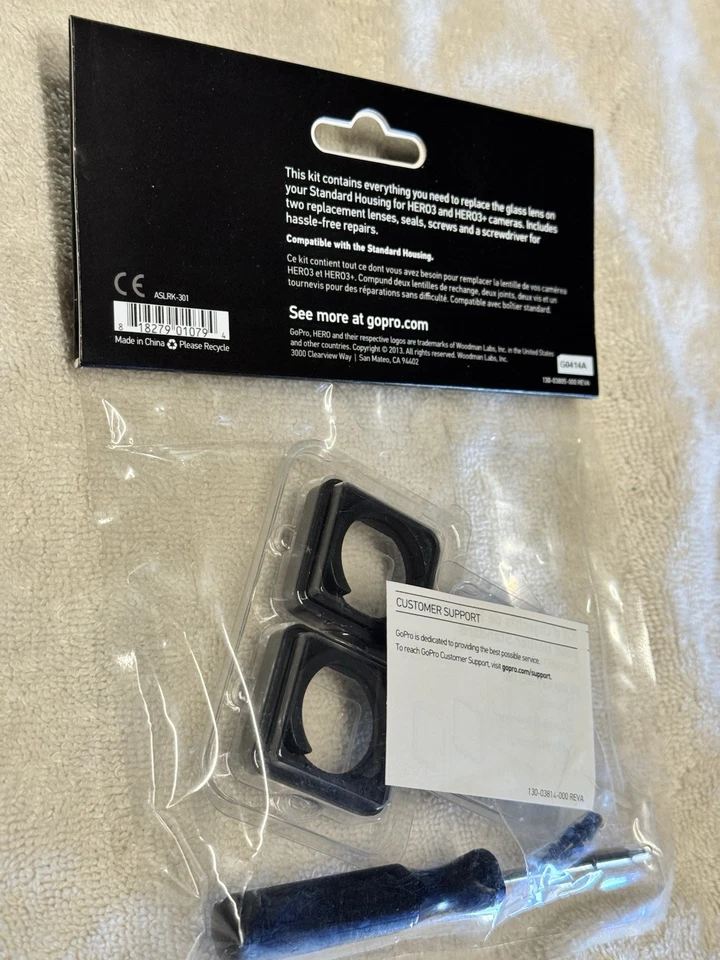 HERO3+ & HERO3 (ASLRK-301) GoPro Standard Housing Lens Replacement Kit - Image 3 of 3