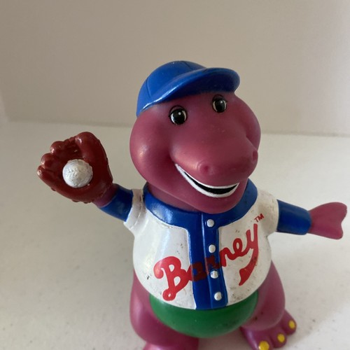 Barney Purple Dinosaur Lyons Group Fun-Time Baseball Figure Toy Vintage - Picture 7 of 7