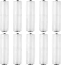10pcs AAA to AA Battery Adapter Clear