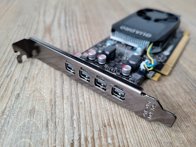 NVIDIA Quadro P600  2GB PCI Express Grafikkarte 4x mini DisplayPort GDDR5 DP 1.4