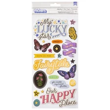 Crate Paper Moonlight Magic Thickers Stickers 50/Pkg-Star Struck - Phra - 3 Pack