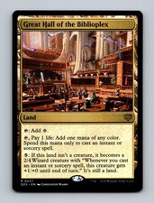 Great Hall of the Biblioplex Secrets of Strixhaven Non-Foil MTG NM