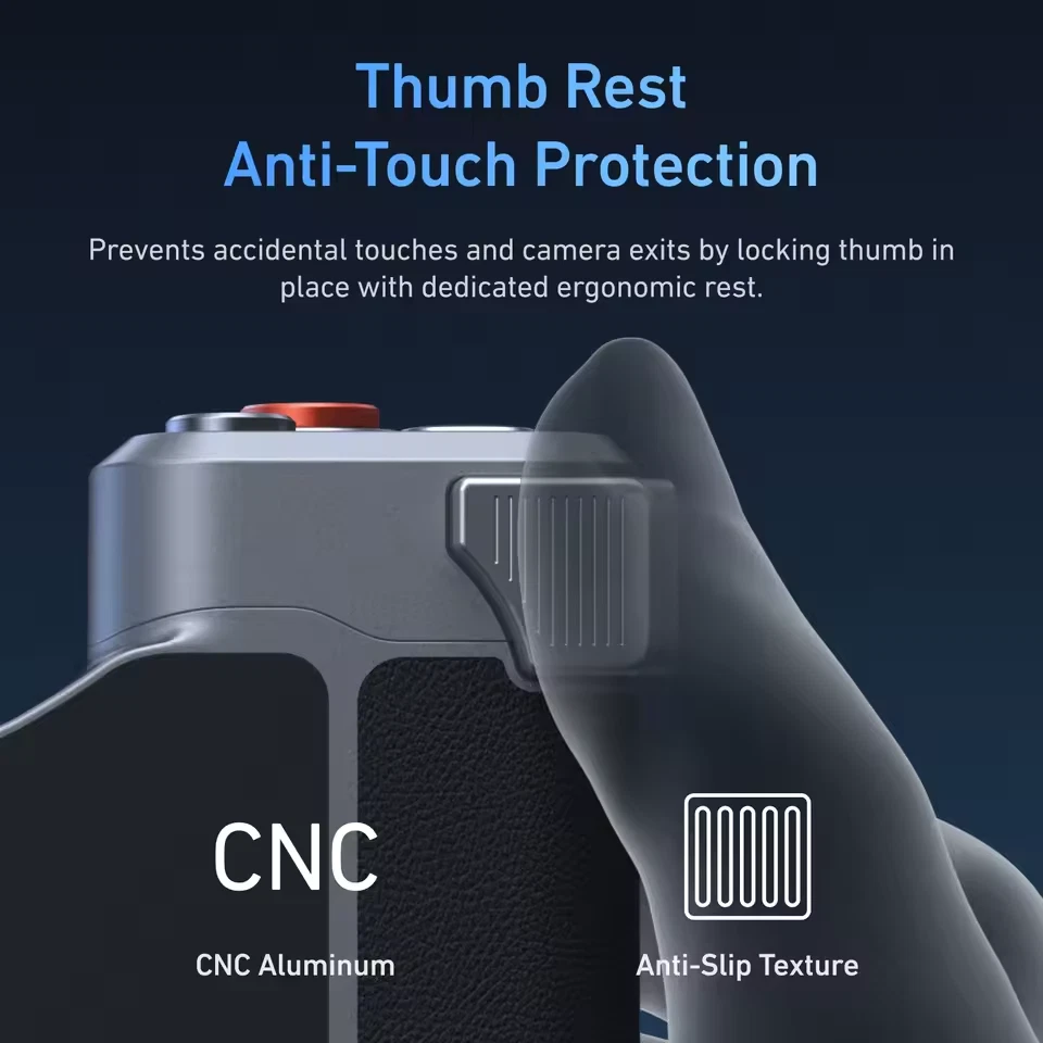 Magnetic Camera Grip Kit for iPhone 17 Pro/Pro Max with Graphene Cooling Case - Image 3 of 4