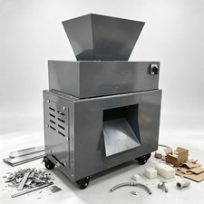 Industrial Dual Shaft Shredder 220V 24 Blades Plastic Rubber Scrap Metal Crusher
