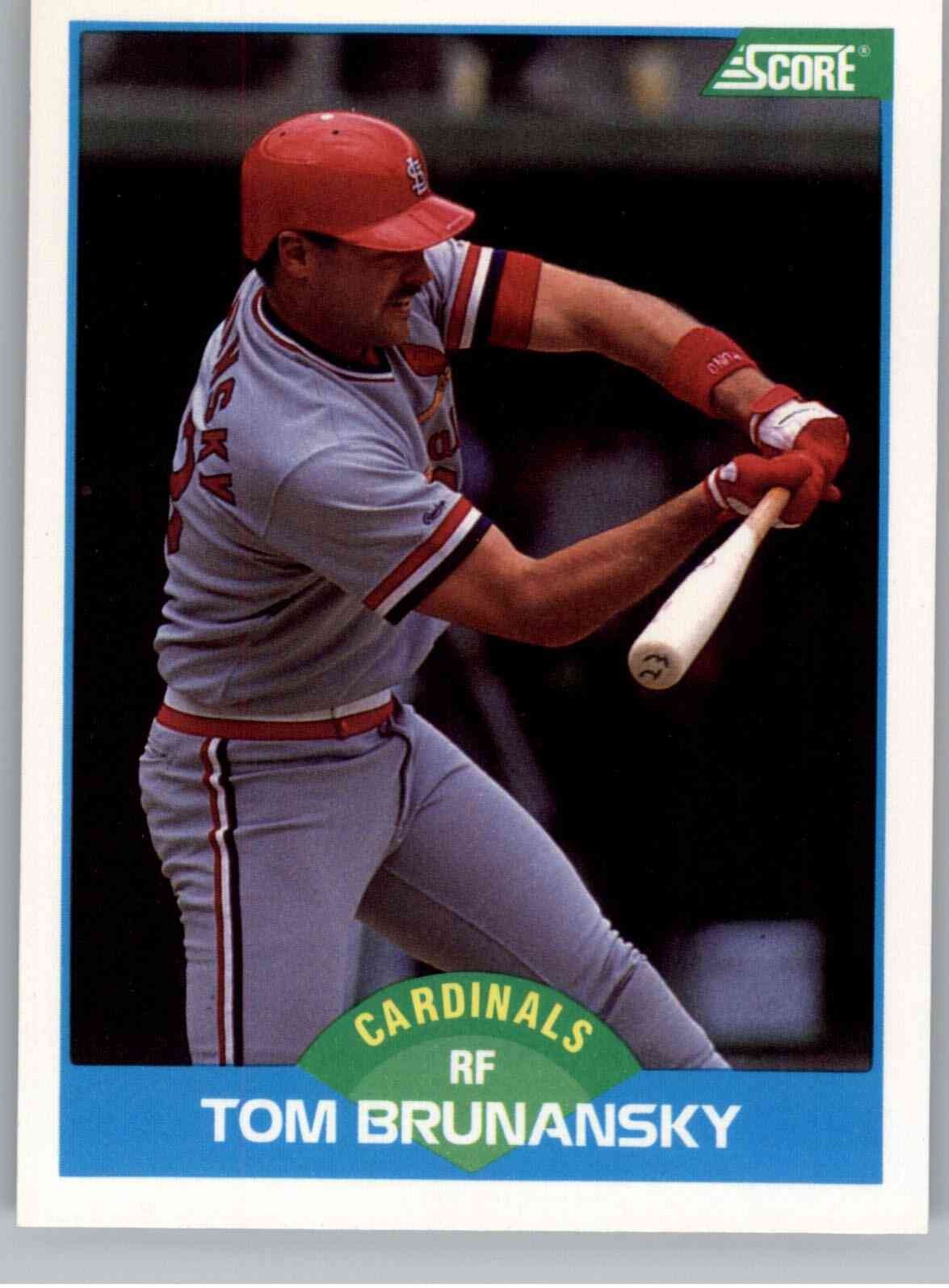1989 Score 184 Tom Brunansky  NM St. Louis Cardinals