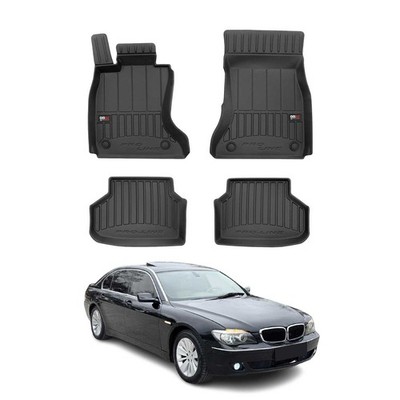 OMAC Premium Floor Mats for BMW 7 Series F01 Sedan 2009-2015 All-Weather 4pcs