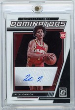 2021 Panini Donruss Optic Jalen Johnson RDJJN /49 Auto Rookie RC Basketball Card. rookie card picture