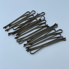 Vintage Metal Hair Clips Large Bobby Pin Lot of 19 Made in USA 3โ Beauty Care