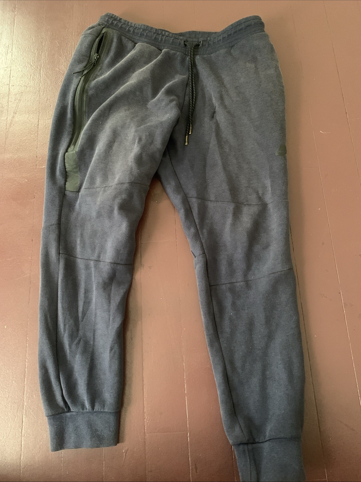 Nike Sweatpants Mens L Navy Blue Tech Knit SportswearJogger Pants