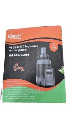 hygger HG105-2500L DC Frequency Water Pump 660GPH Submersible Sump Pump with Con
