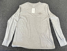 NWT Billabong Diamond Long Sleeve T-Shirt XL Gray Surf Beach
