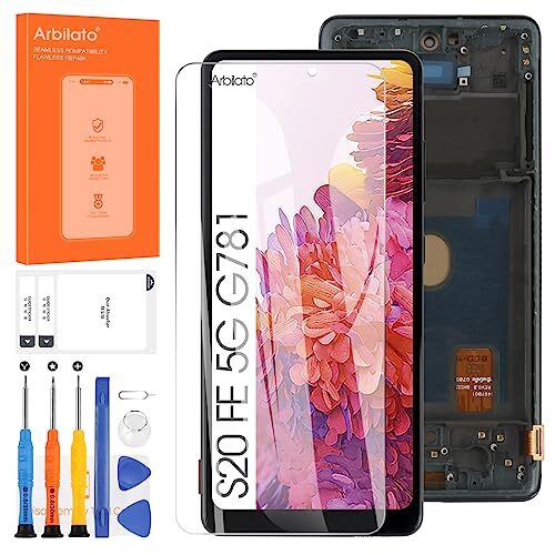 Arbilato Schermo di ricambio per Samsung Galaxy S20 FE/S20 FE 5G S20 2022 (w1y)