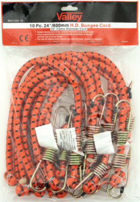 10pc 24'' Bungi Cord Set 12mm