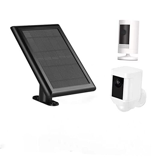 Solar Panel, 5W Solar Panels for Ring Stick Up Cam/Ring Spotlight Cam