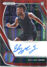 2021-22 Prizm Draft - ELYJAH GOSS - Red Autograph  - #d/199