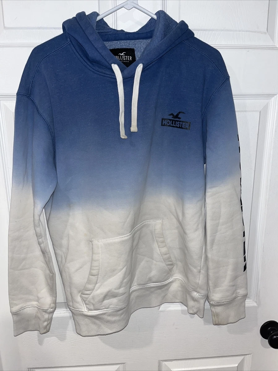 Hollister Hoodie Size M Mens Sweatshirt Blue/White Logo