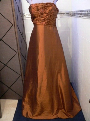 New Sacha James Evening dress , Prom , Bridesmaid , colour Bronze , size 12  , | eBay
