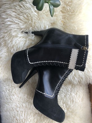 designer platform booties