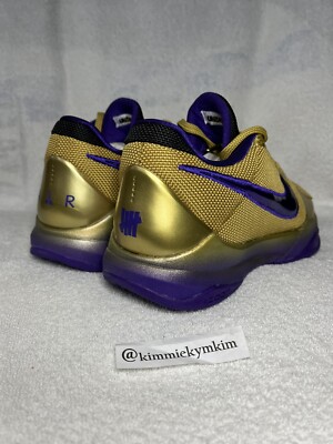 NIKE Kobe 5 プロトロ UNDEFEATED ゴールド Nike Zoom Kobe 5 Protro x Undefeated Hall Of Fame Gold Mens Size