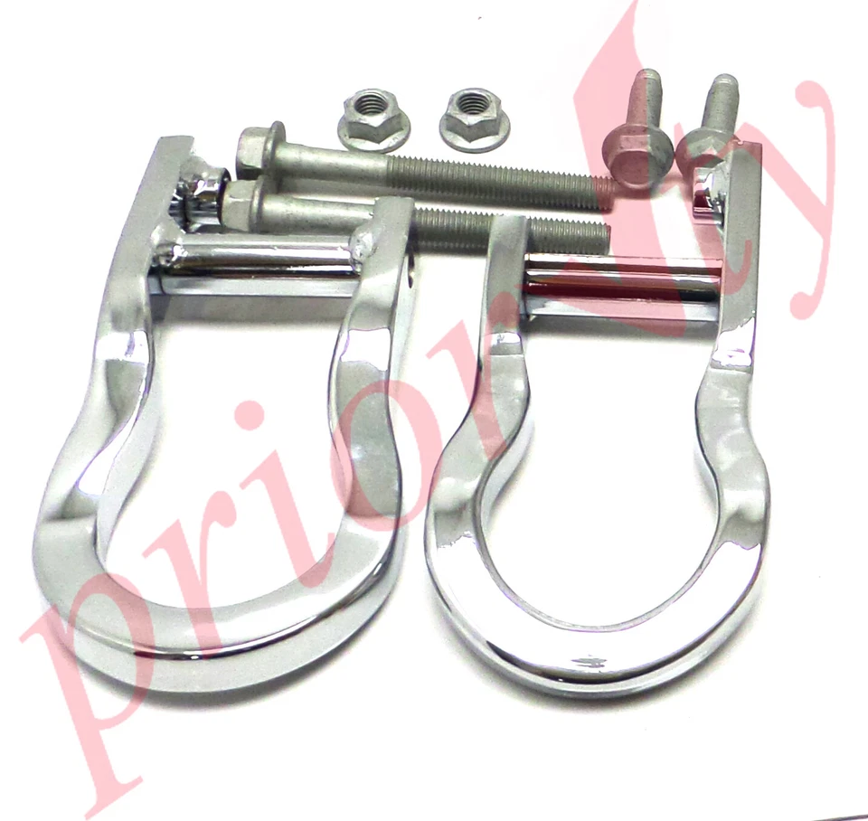 84072462 OEM Front Tow Hooks Chrome 2007-19 Chevrolet Silverado GMC Sierra 1500 - Image 4 of 4