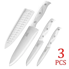 3 Piece Kitchen Knife Set German Stainless Steel Ultra Sharp Cooking Chef Knives