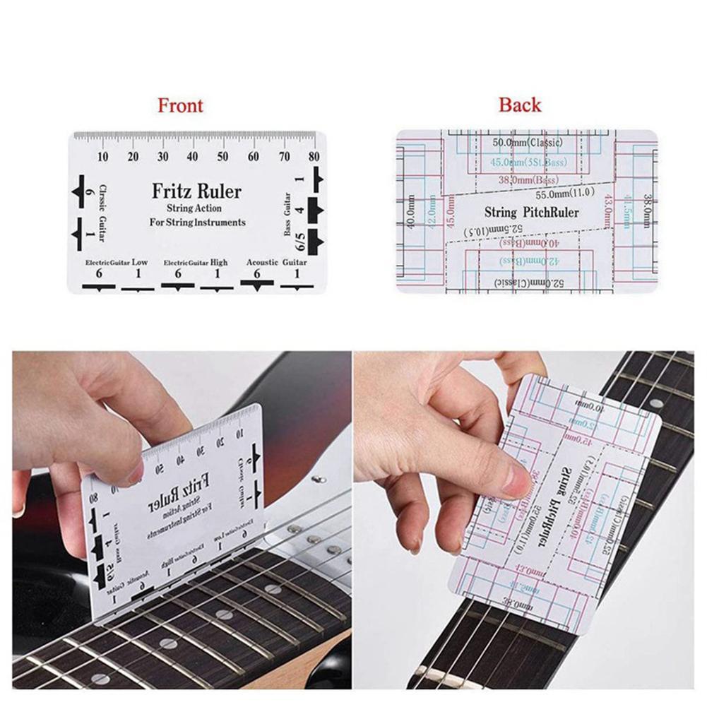 Guitar Neck Notched Straight Fretboard Edge Fret Ruler Luthier