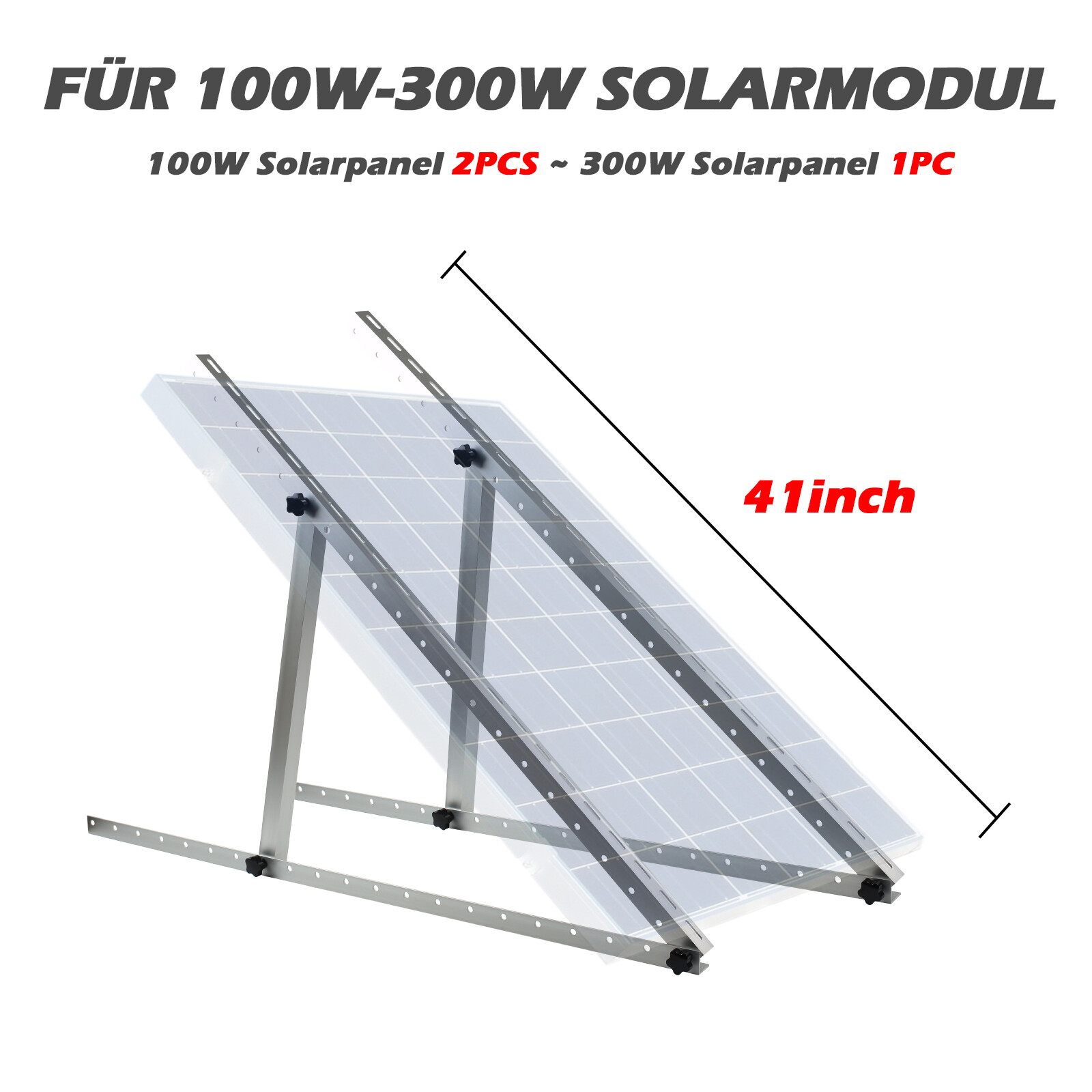 Balkonkraftwerk Halterung Aufständerung PV Modul Dach Solarhalterung