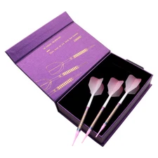 CUESOUL PINK  GEM STONE Soft Tip 20g Darts 90% Tungsten Dart Set