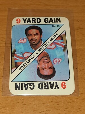 OILERS JERRY LEVIAS 1971 TOPPS GAME #23 (B)