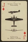 German Junkers Paratroopship Aircraft Vintage Single Swap Playing Card Coca Cola