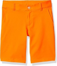New with tags  Juniors/Boys Large 12-13  Vibrant Orange Puma Golf Shorts