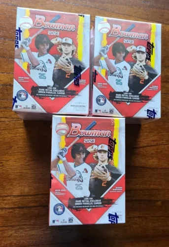 2023 Bowman Baseball 3 Blaster Box Lot - From a New Case